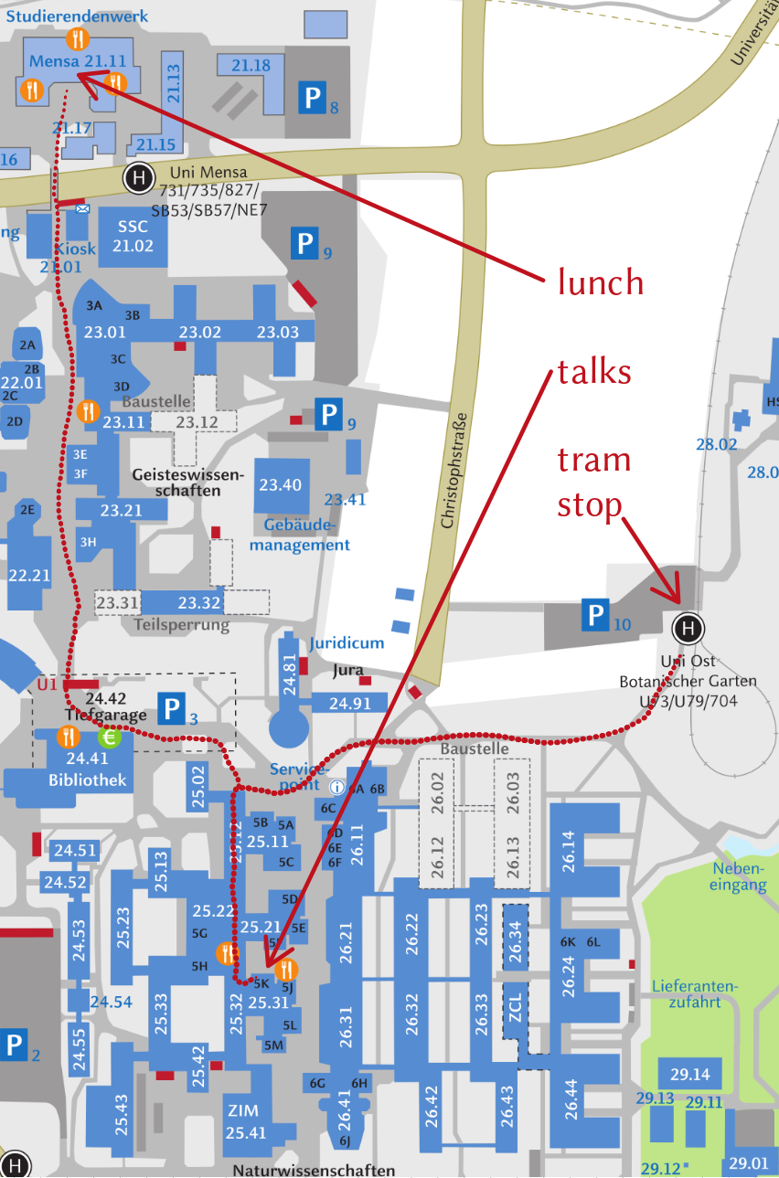 Map of the campus
